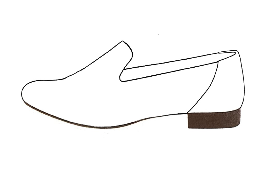 5&frasl;8 inch / 1.5 cm high leather soles at the back. Profile view - Florence KOOIJMAN
